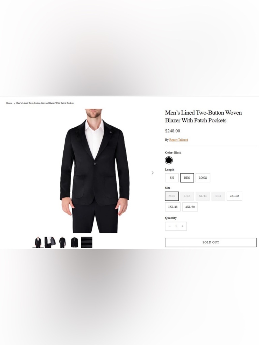 Report Collection 360 Movement Blaze Men's Two-Button Valvet Blazer